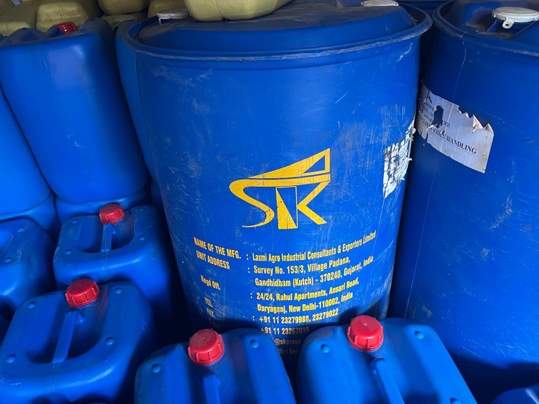 Finished Solvent Drum Preparation